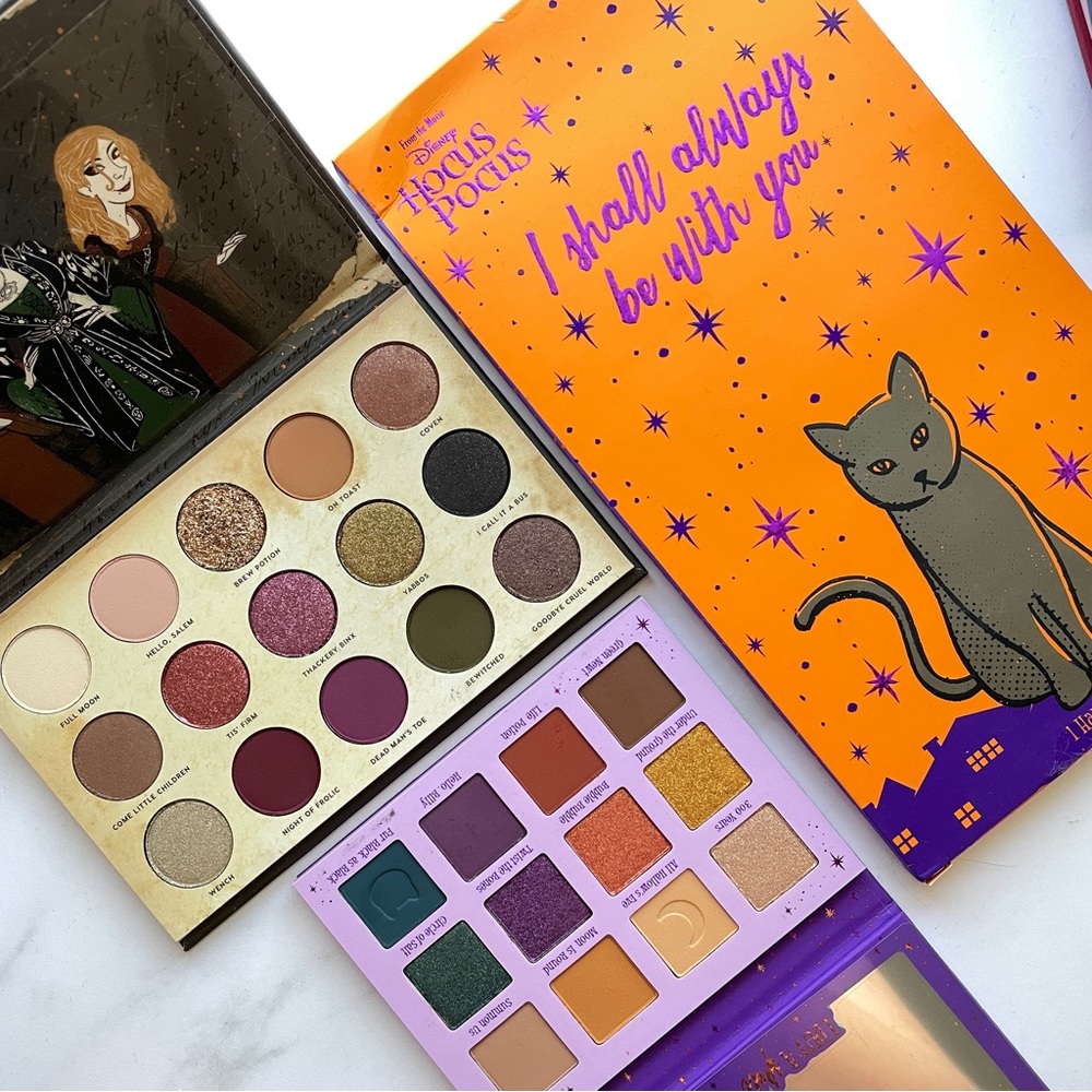 NEW & RARE! ColourPop x Hocus Pocus Palette And Hand Mirror Bundle